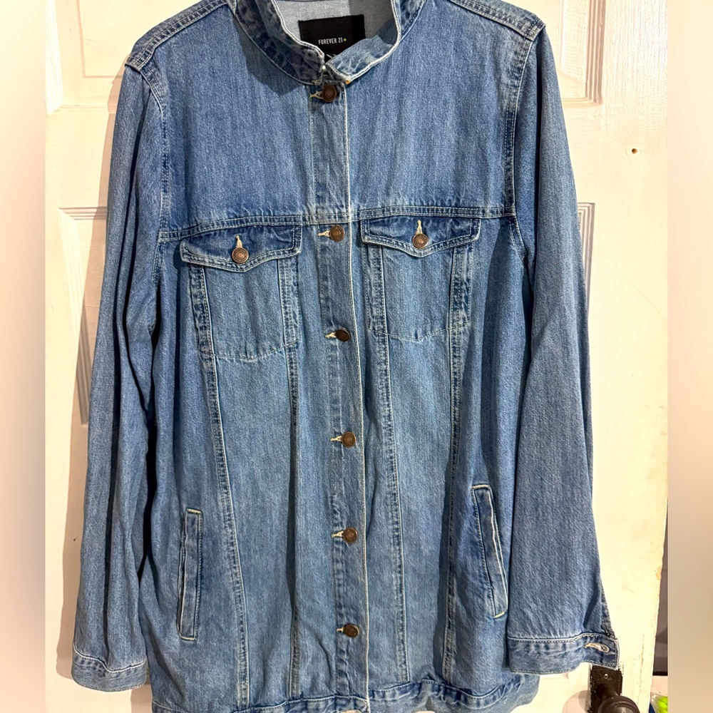 Forever 21 long Jean jacket